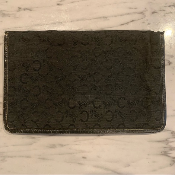 VINTAGE CELINE Black Clutch canvas leather - Picture 11 of 15